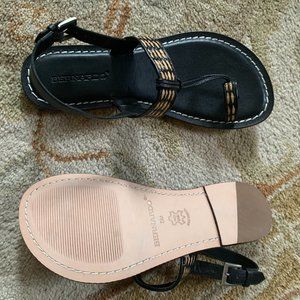 Bernardo Black/Tan Women's Sandals, Size 8